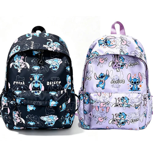 Lot de 2 sacs à dos Stitch - Noir et Violet