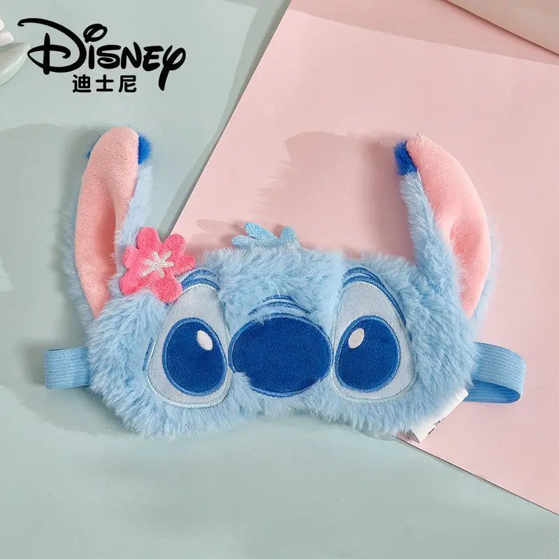 Masque de sommeil Stitch - Bleu Clair avec Fleur