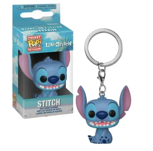 Porte-clés Figurine Stitch Assis et Souriant