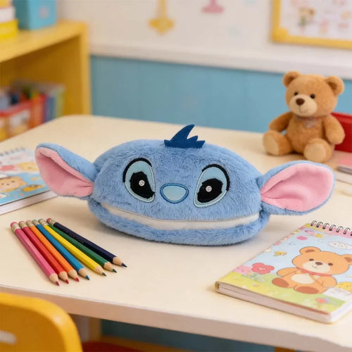 Plumier peluche visage Stitch - Oreilles