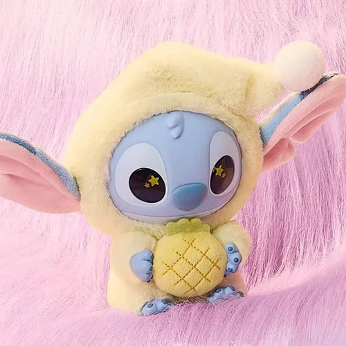 Peluche à suspendre Stitch - Capuche Jaune et Ananas
