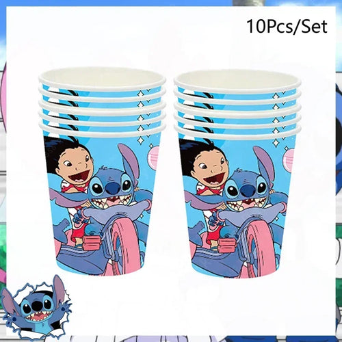 Lot de 10 gobelets Lilo et Stitch - Vélo