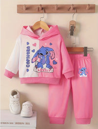 Sweat à Capuche et Pantalon Roses