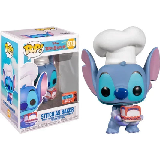 Figurine Stitch - Pâtissier avec Gâteau