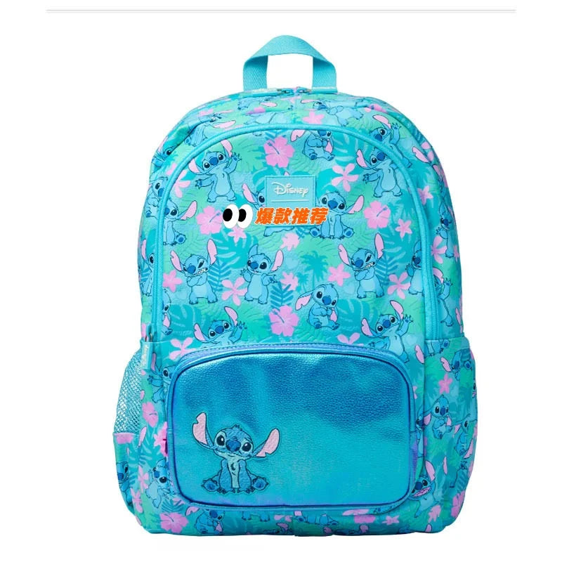 Sac à dos Stitch - Turquoise à Petits Motifs Fleuris