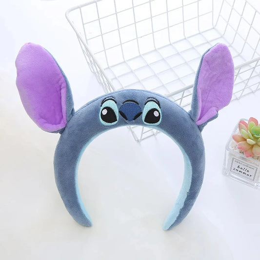 Serre-tête peluche Stitch Gris Bleu