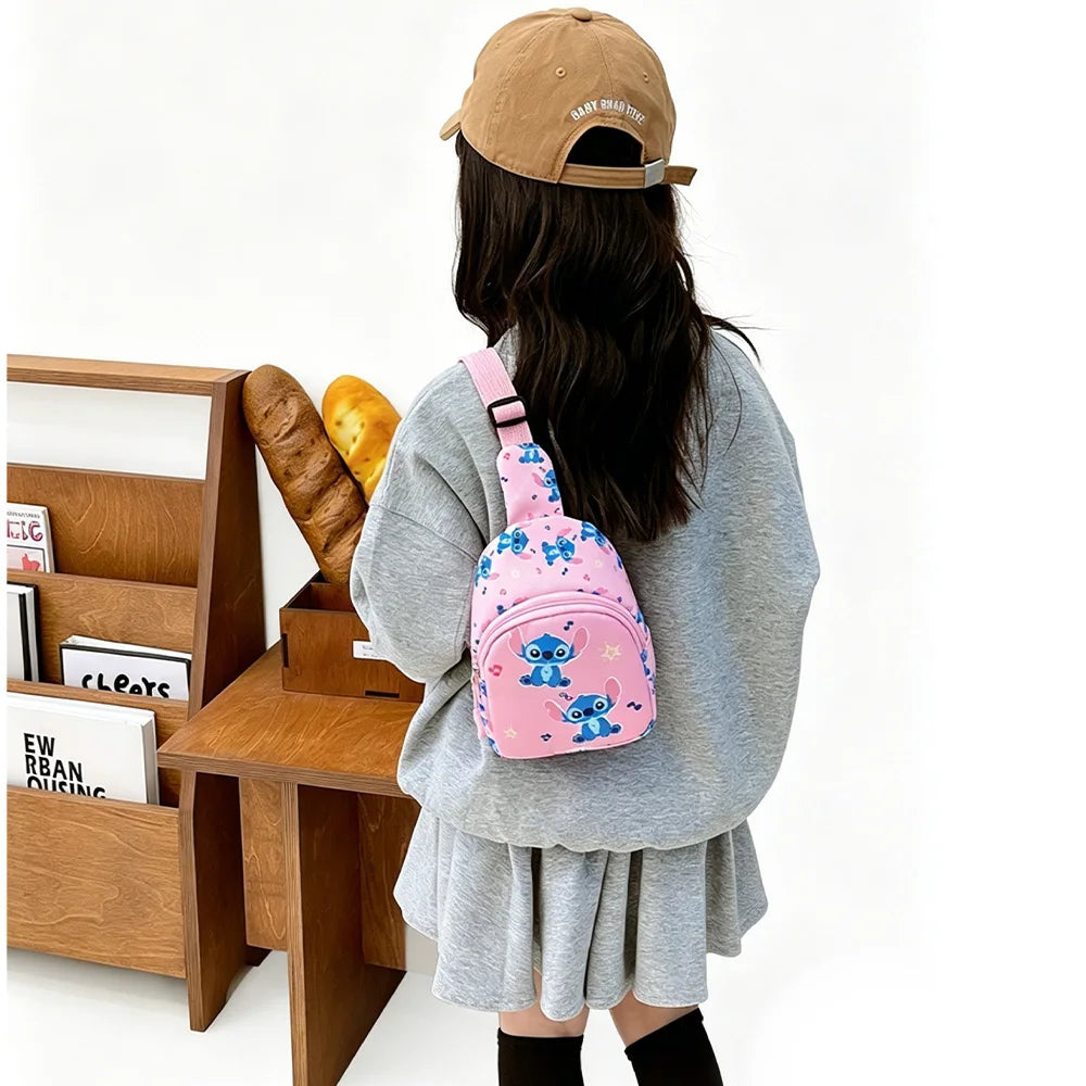 Sac poitrine Stitch - Bleu avec Étoiles