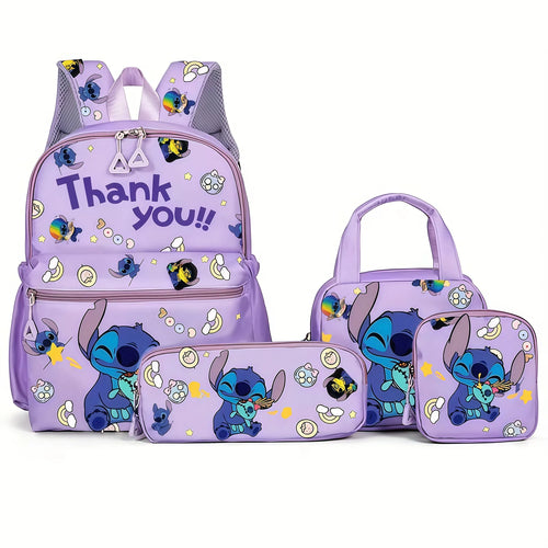 Ensemble sac à dos Stitch - Thank You Violet 4 Pièces