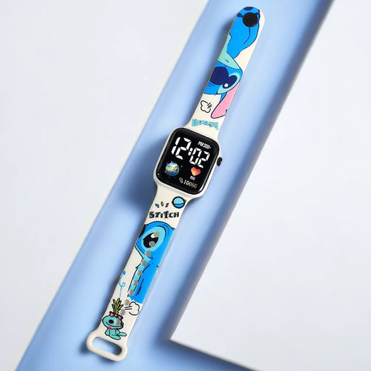 Montre numérique Stitch - Bracelet Illustré