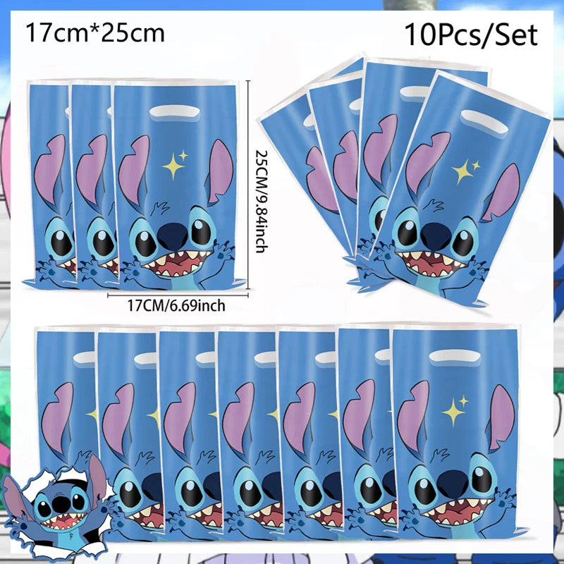 Lot de 10 assiettes Stitch - Accoudé 18 cm