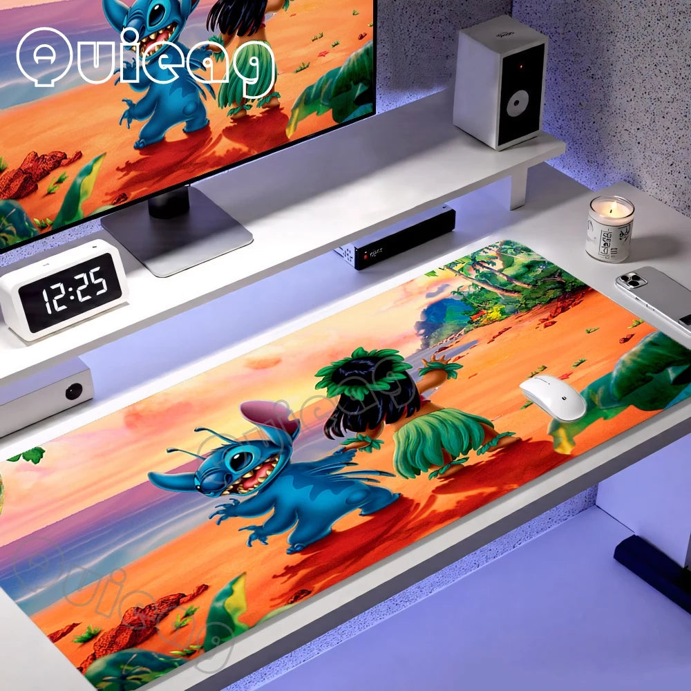 Tapis de souris Stitch - Danse Hawaïenne sur la Plage