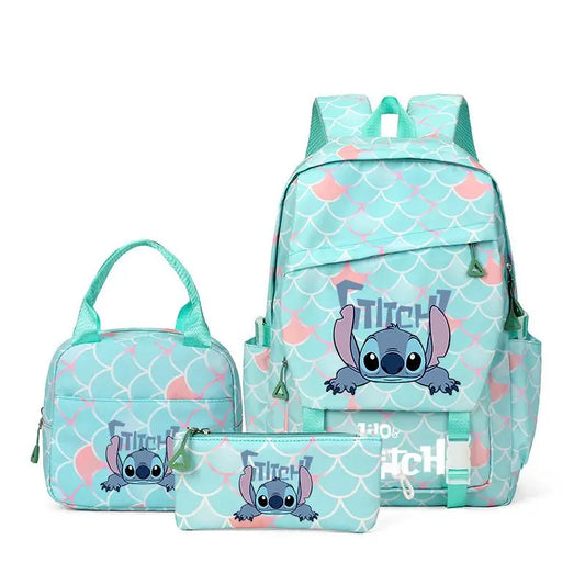 Ensemble sac à dos Stitch - Accoudé à Écailles Turquoise