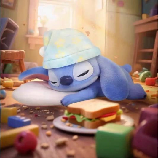 Figurine Stitch - Bonnet de Nuit et Oreiller