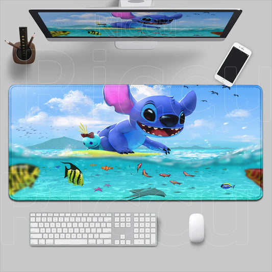 Tapis de souris Stitch - Surf et Poissons Tropicaux
