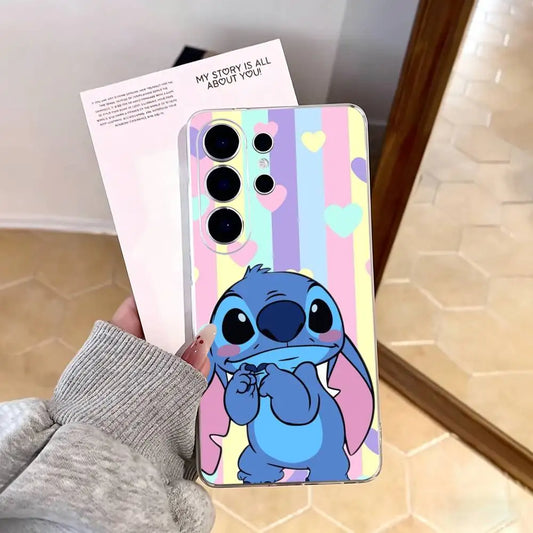 Coque Samsung Stitch - Rayures Pastel