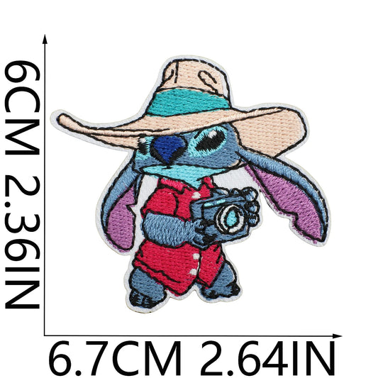Écusson Stitch - Photographe au Chapeau