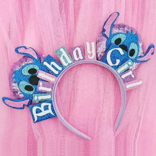 Serre-tête Stitch Birthday Girl