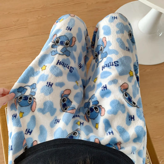 Pantalon de pyjama Stitch - Nuages Bleus et Étoiles