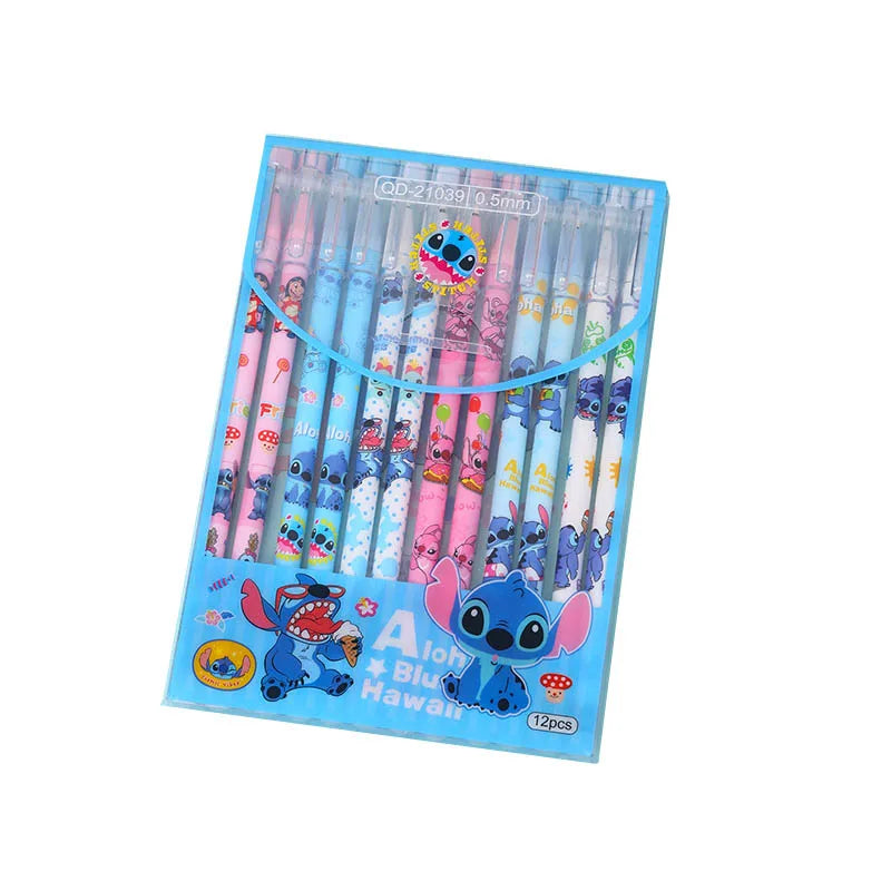 Stylos effaçables Stitch et Angel - Lots de 6 ou 12