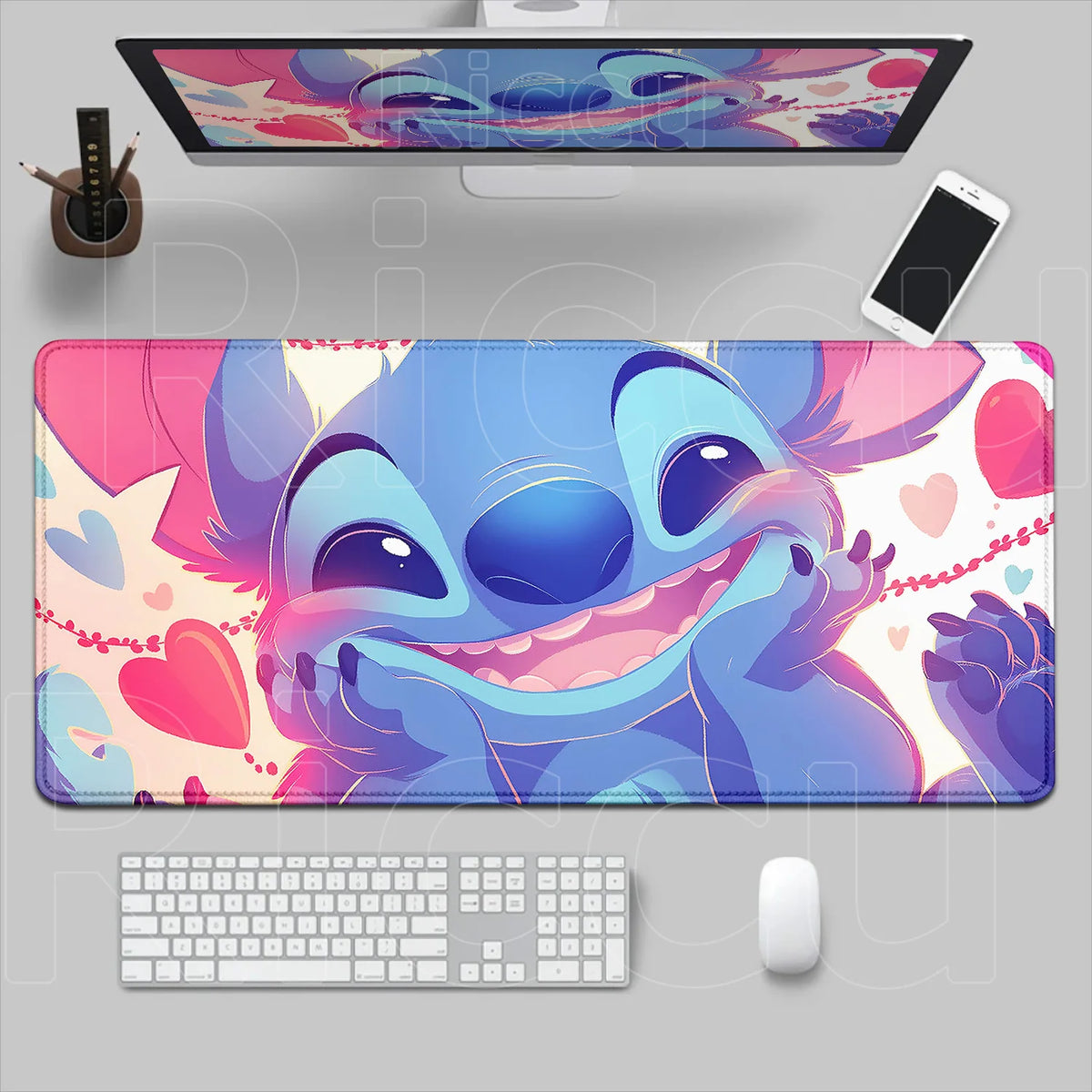 Tapis de souris Stitch - Joues dans les Mains