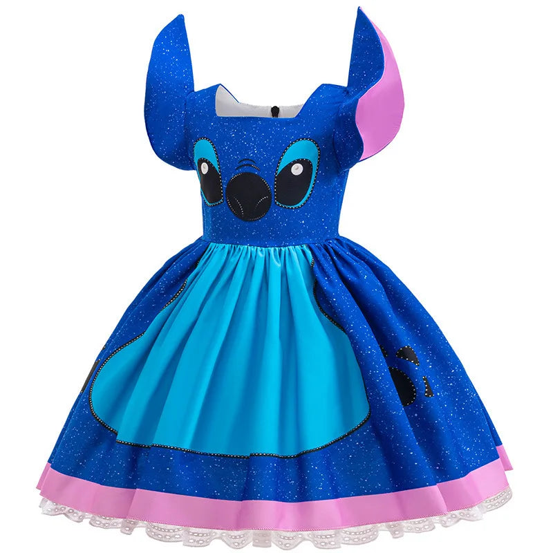 Déguisement Stitch - Robe avec Oreilles et Sac