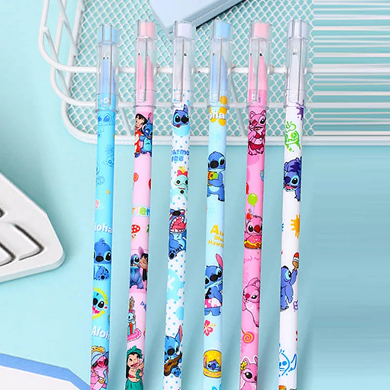 Stylos effaçables Stitch et Angel - Lots de 6 ou 12