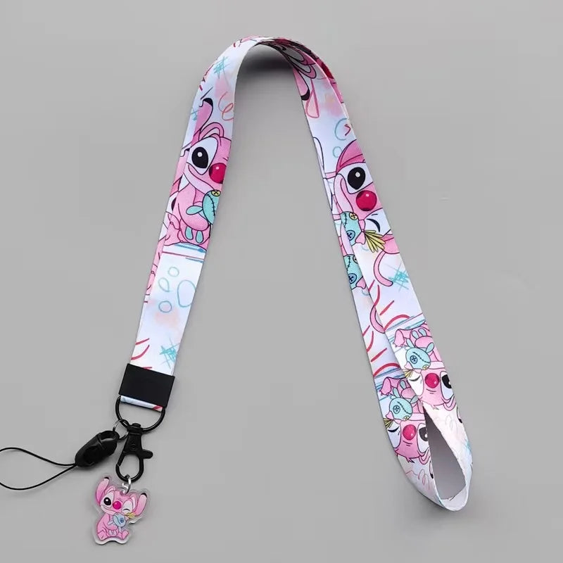 Tour de cou Angel - Motifs Roses sur Fond Blanc