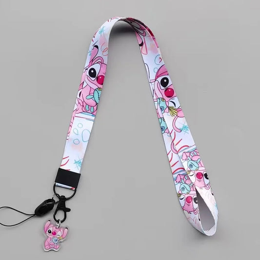 Tour de cou Angel - Motifs Roses sur Fond Blanc