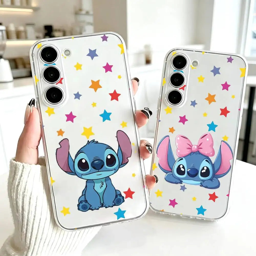 Coque Samsung Galaxy A Stitch - Assis et Étoiles Colorées