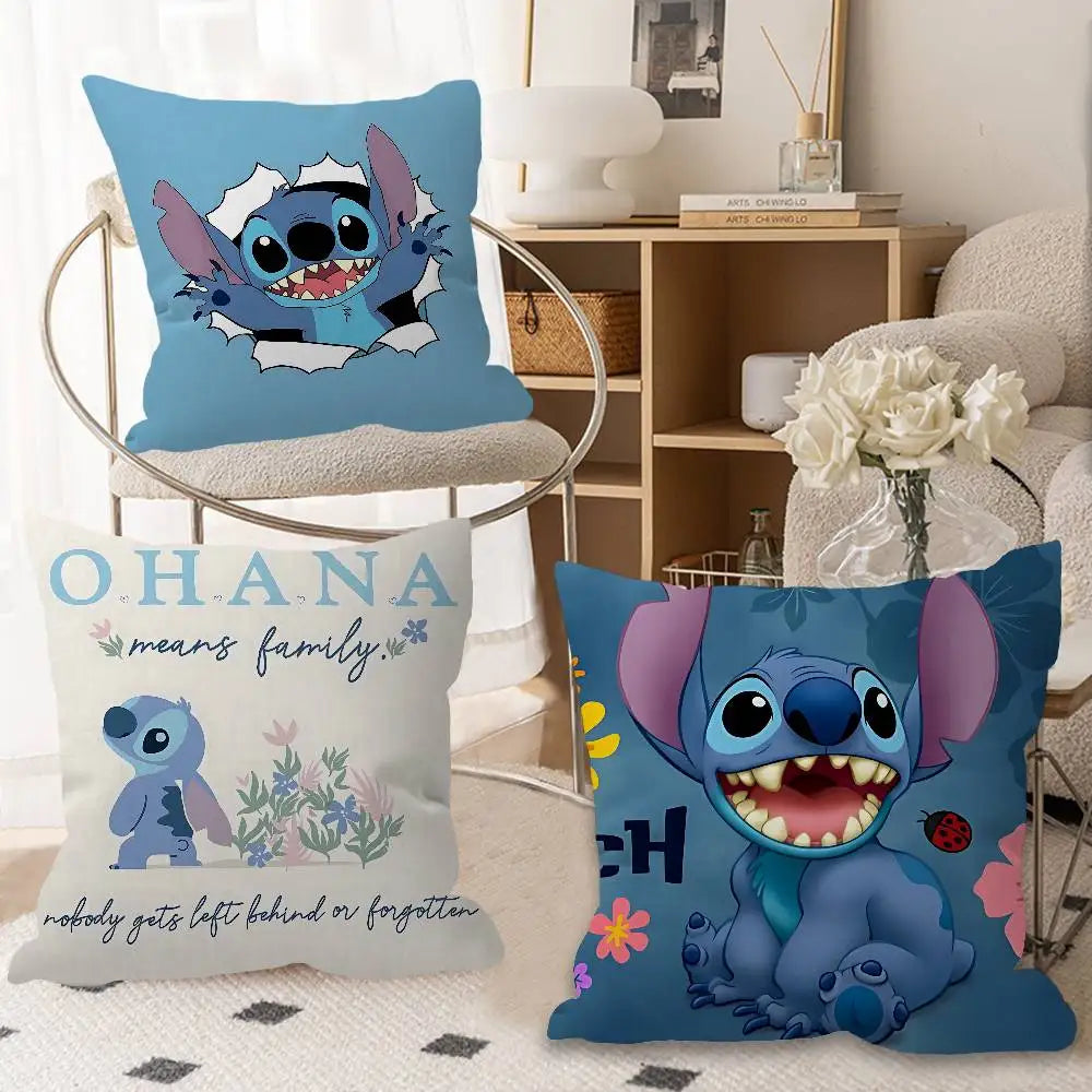 Housse de coussin Stitch - Papier Déchiré Bleu
