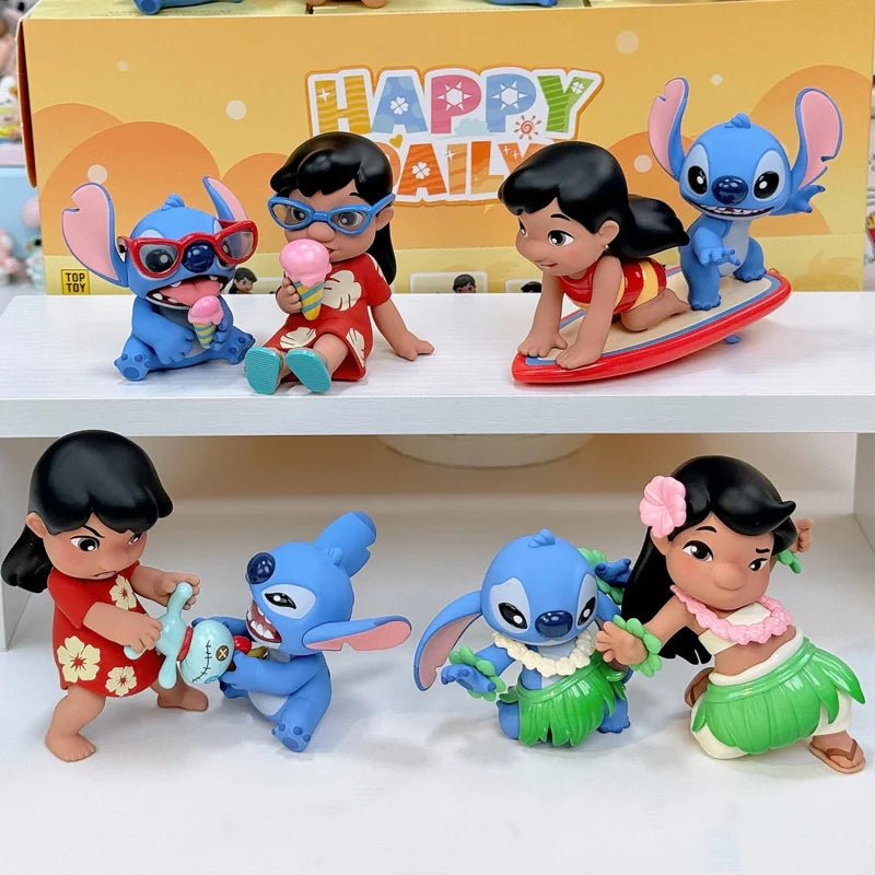 Coffret de 6 figurines surprises Lilo et Stitch - Happy Daily