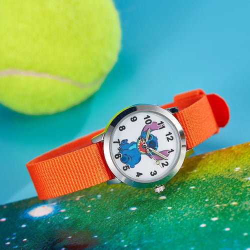 Montre Stitch - Bracelet Orange