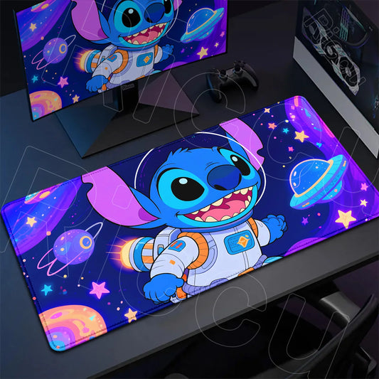 Tapis de souris Stitch - Astronaute sur Fond Violet
