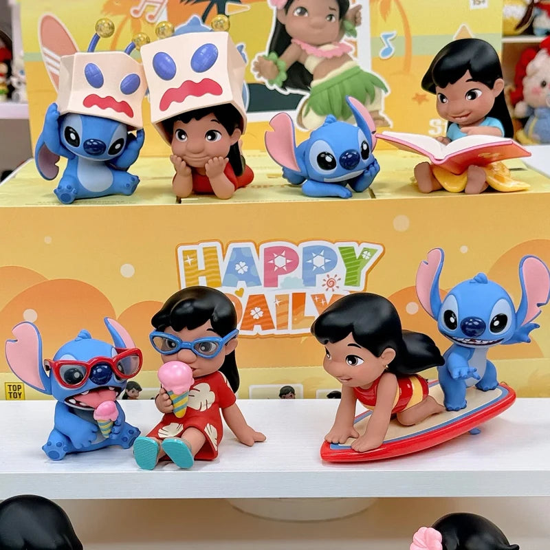 Coffret de 6 figurines surprises Lilo et Stitch - Happy Daily