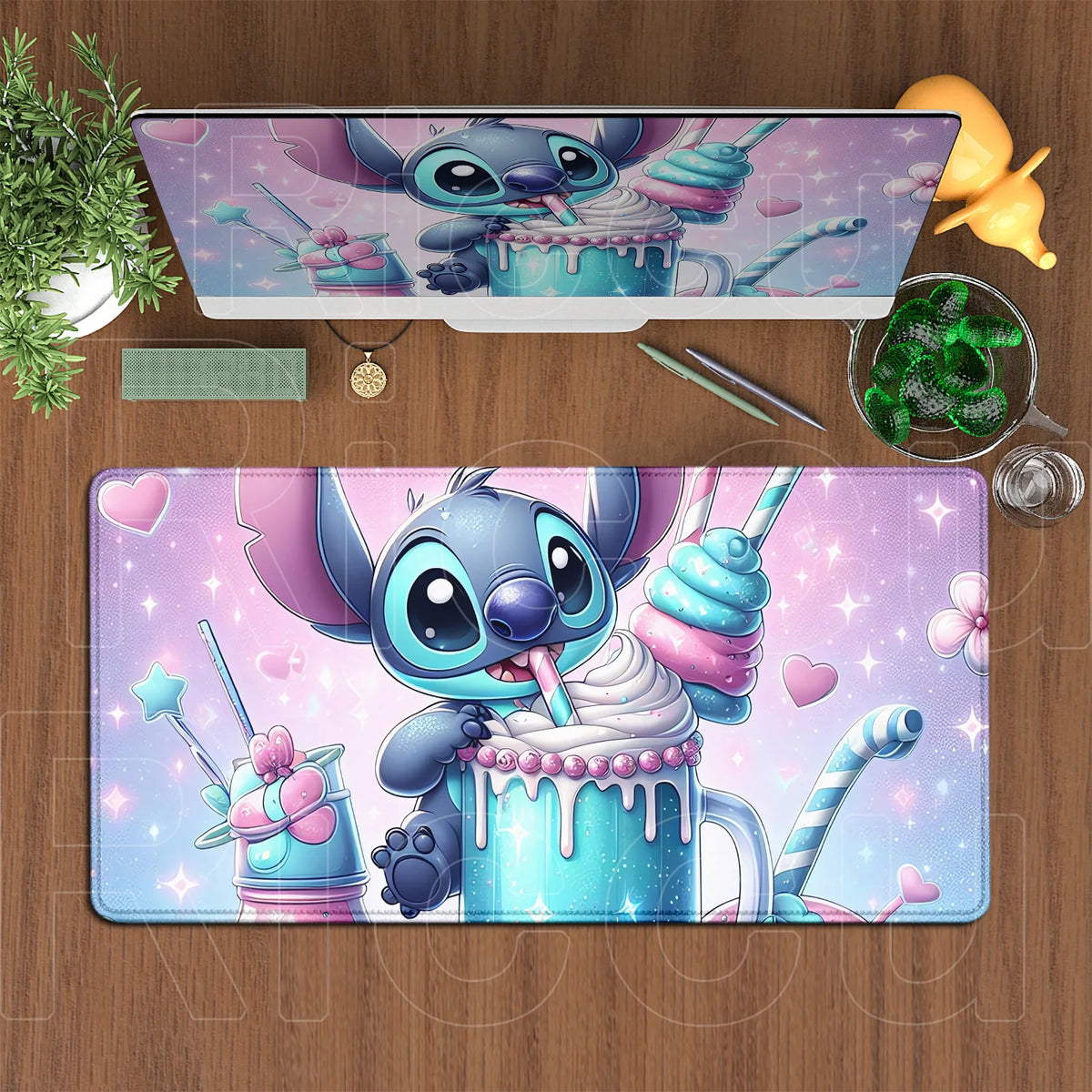 Tapis de souris Stitch - Milkshake et Douceurs