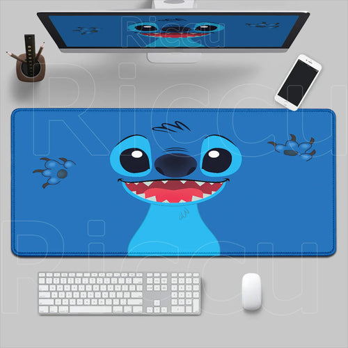 Tapis de souris Stitch - Visage et Traces de Pattes