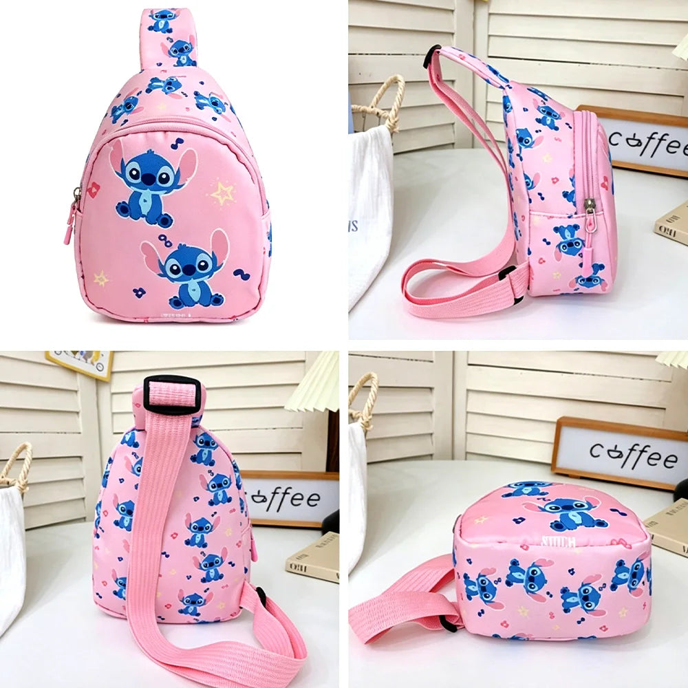 Sac poitrine Stitch - Rose avec Notes de Musique