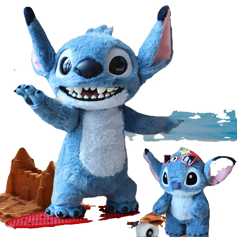 Peluche Stitch - Grand Sourire et Ventre Blanc