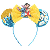 Lilo et Stitch Nœud Jaune et Oreille Dorée
