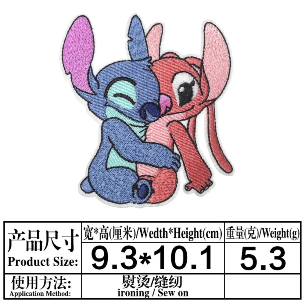 Lot de 20 écussons Stitch et Angel - Assortis