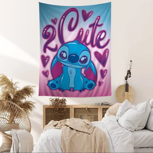 Tenture murale Stitch - Too Cute