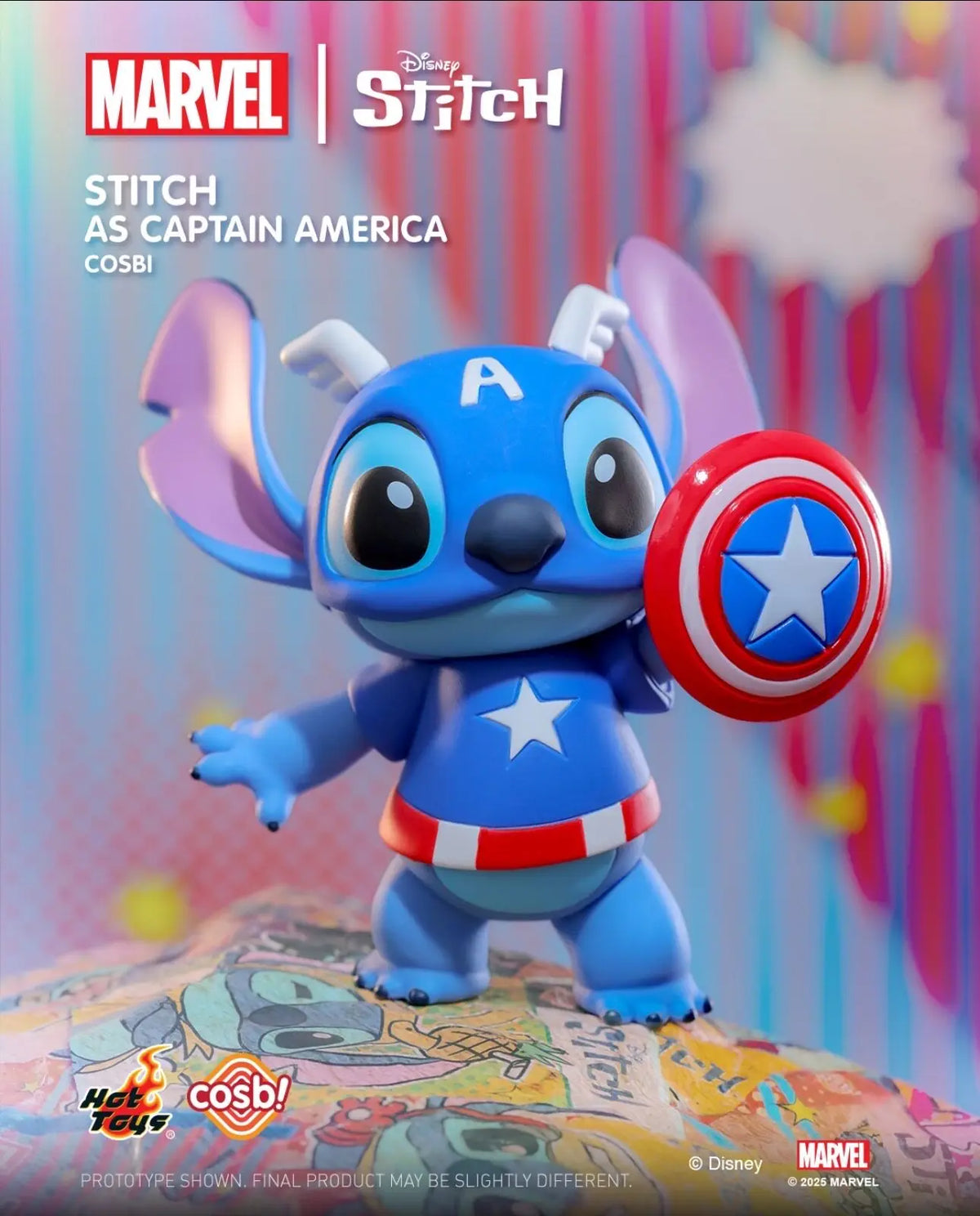 Figurine Stitch - Costume Captain America