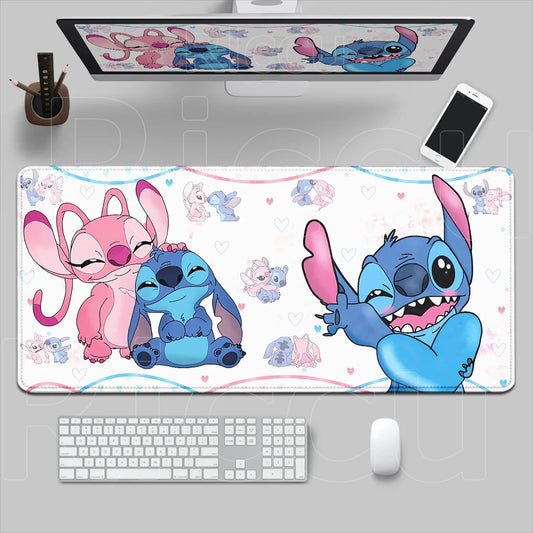 Tapis de souris Stitch et Angel - Fond de Petits Dessins