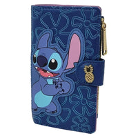 Bleu avec Motif Ananas