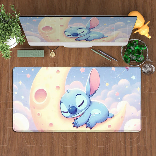 Tapis de souris Stitch - Endormi sur la Lune