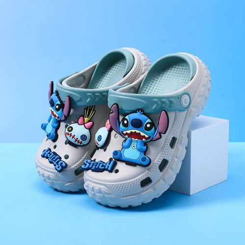 Sabots Stitch - Gris et Vert d’Eau