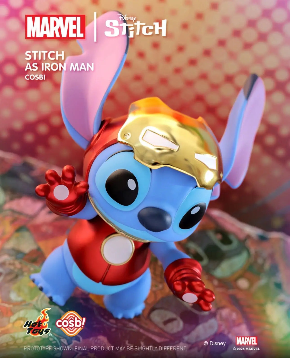 Figurine Stitch - Costume Iron Man