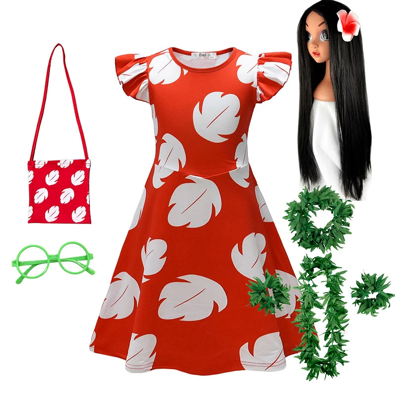 Déguisement Lilo - Robe avec Perruque et Sac