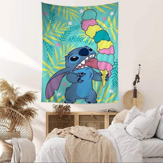 Tenture murale Stitch - Glace Géante Multicolore