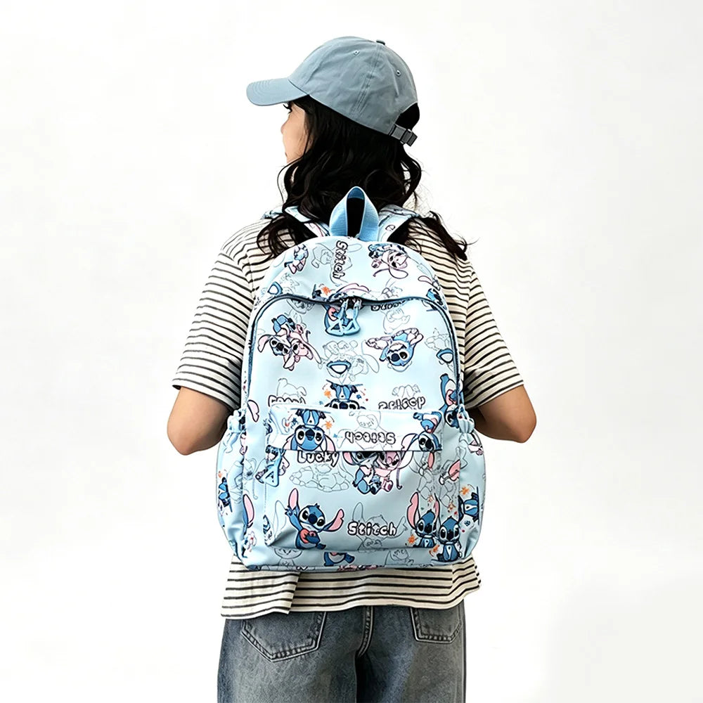 Sac à dos Stitch et Angel - Noir et Motifs Variés